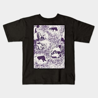 Feeding Da Caddy - Purple Kids T-Shirt